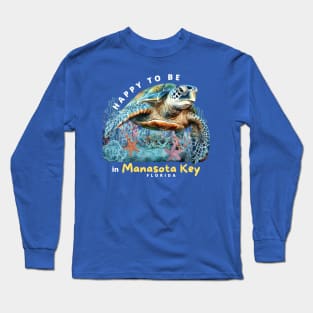 Manasota Key Florida Sea Turtle Vacation Long Sleeve T-Shirt